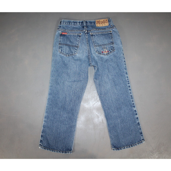 Mudd Vintage Y2K Jeans Embroidered 90s Retro Size 3 Very Lightly Worn!! Nice! - Picture 5 of 8